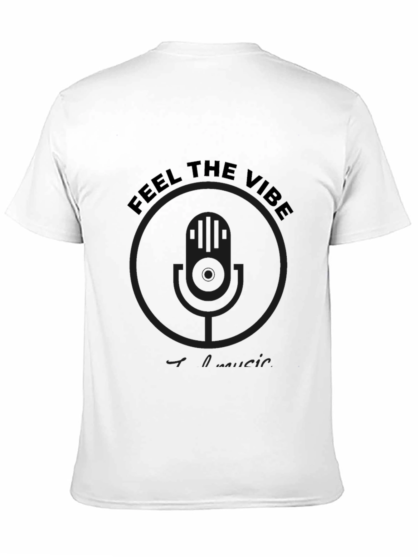 Feel The Vibe Black T-Shirt