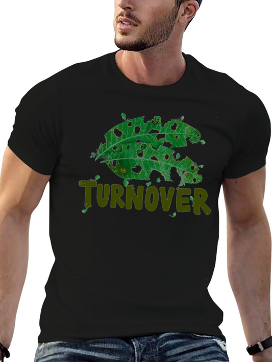 Turnover Leaf Design T-Shirt