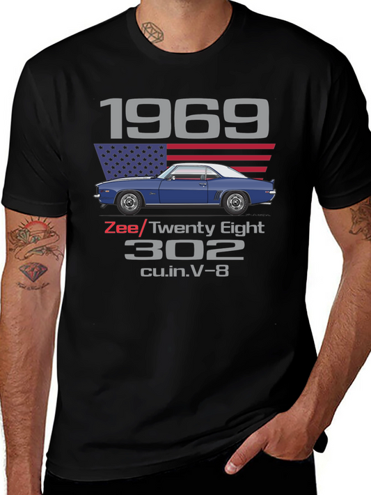 1969 Z/28 Camaro T-Shirt 302 cu.in. V-8