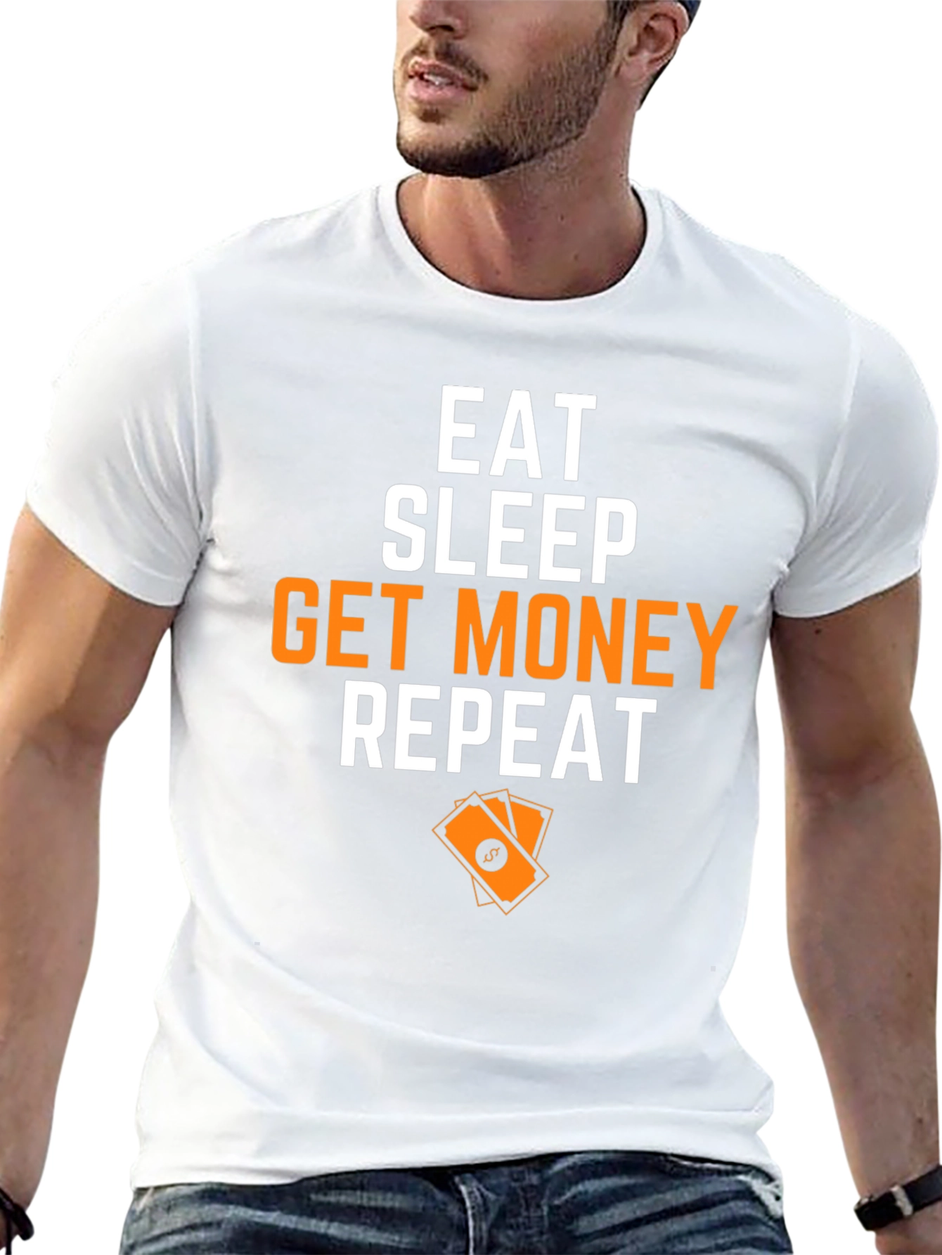 Eat Sleep Get Money Repeat Graphic T-Shirt