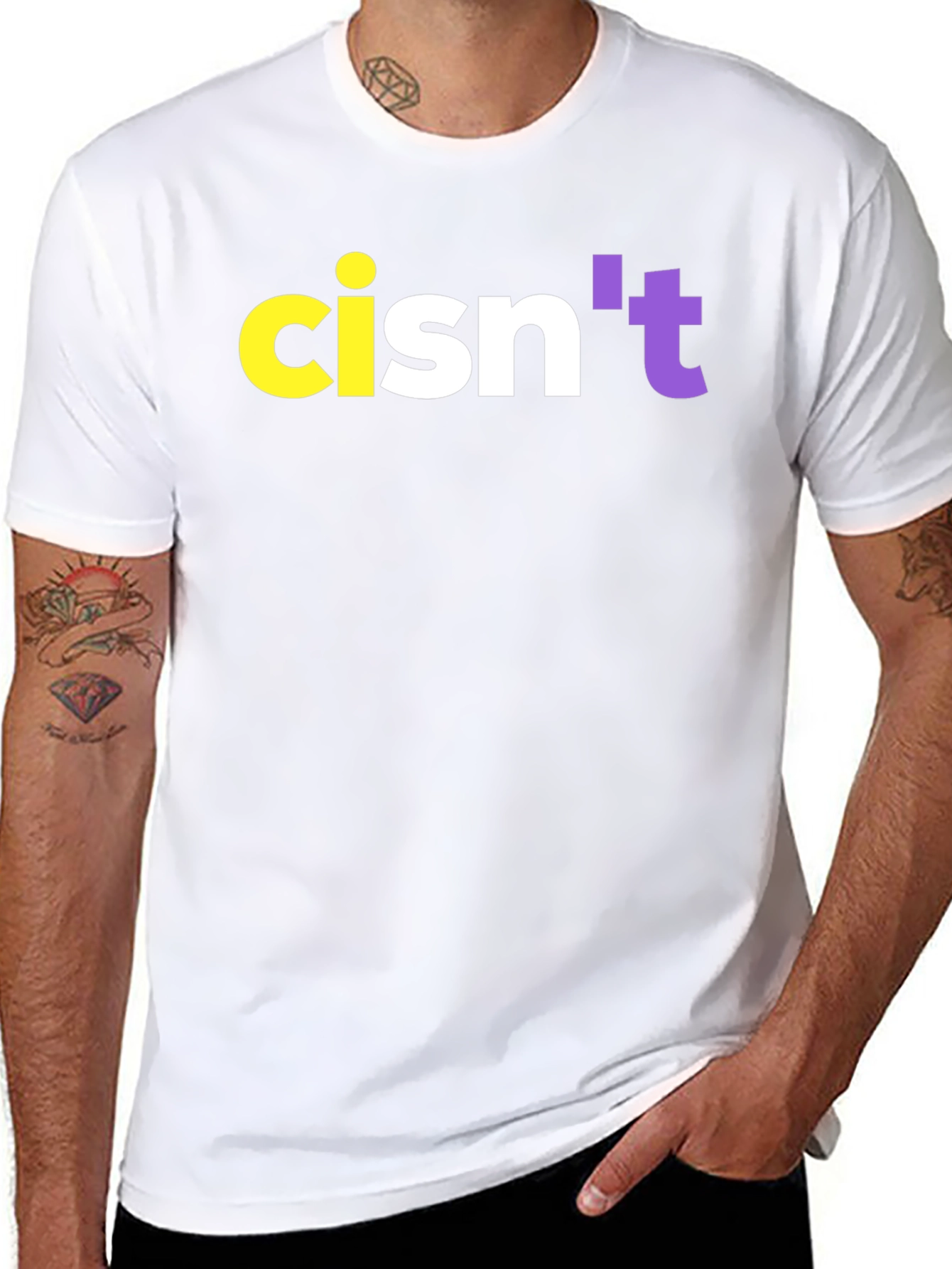 Cisnt T-Shirt - Black Crew Neck Tee