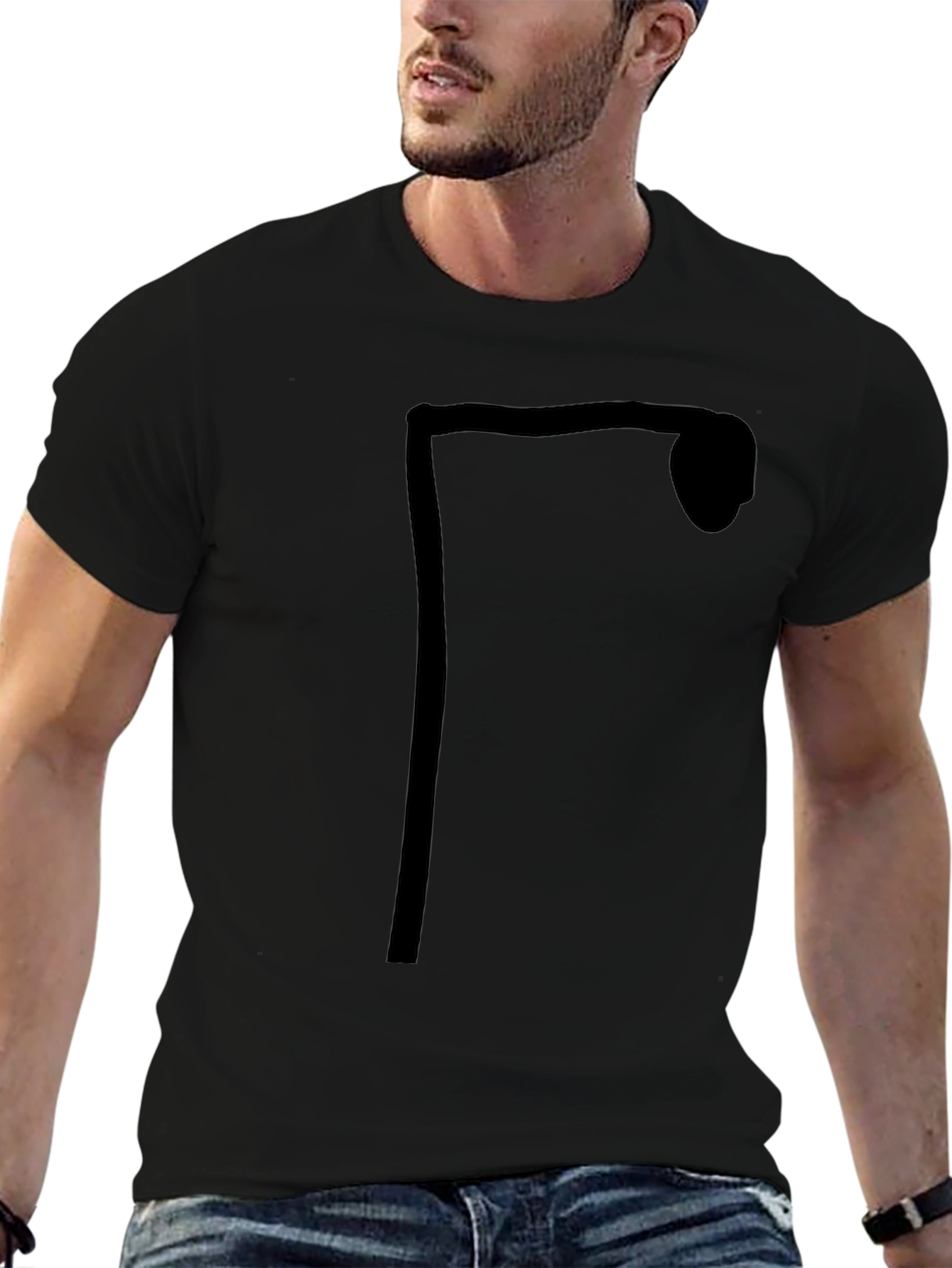 Streetlight Graphic Tee - Black Cotton Casual Wear