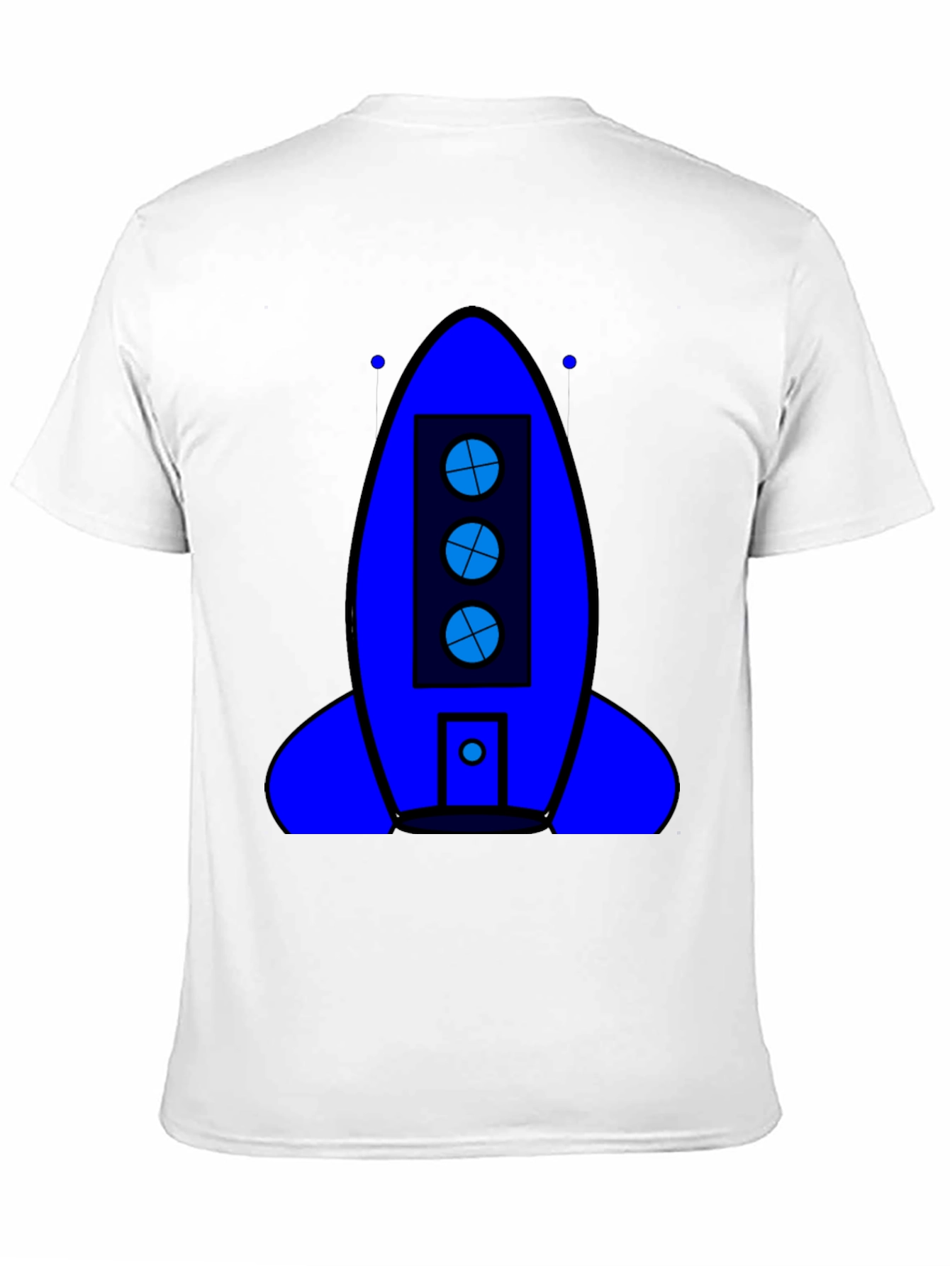 Rocket Ship Graphic T-Shirt - Outer Space Theme