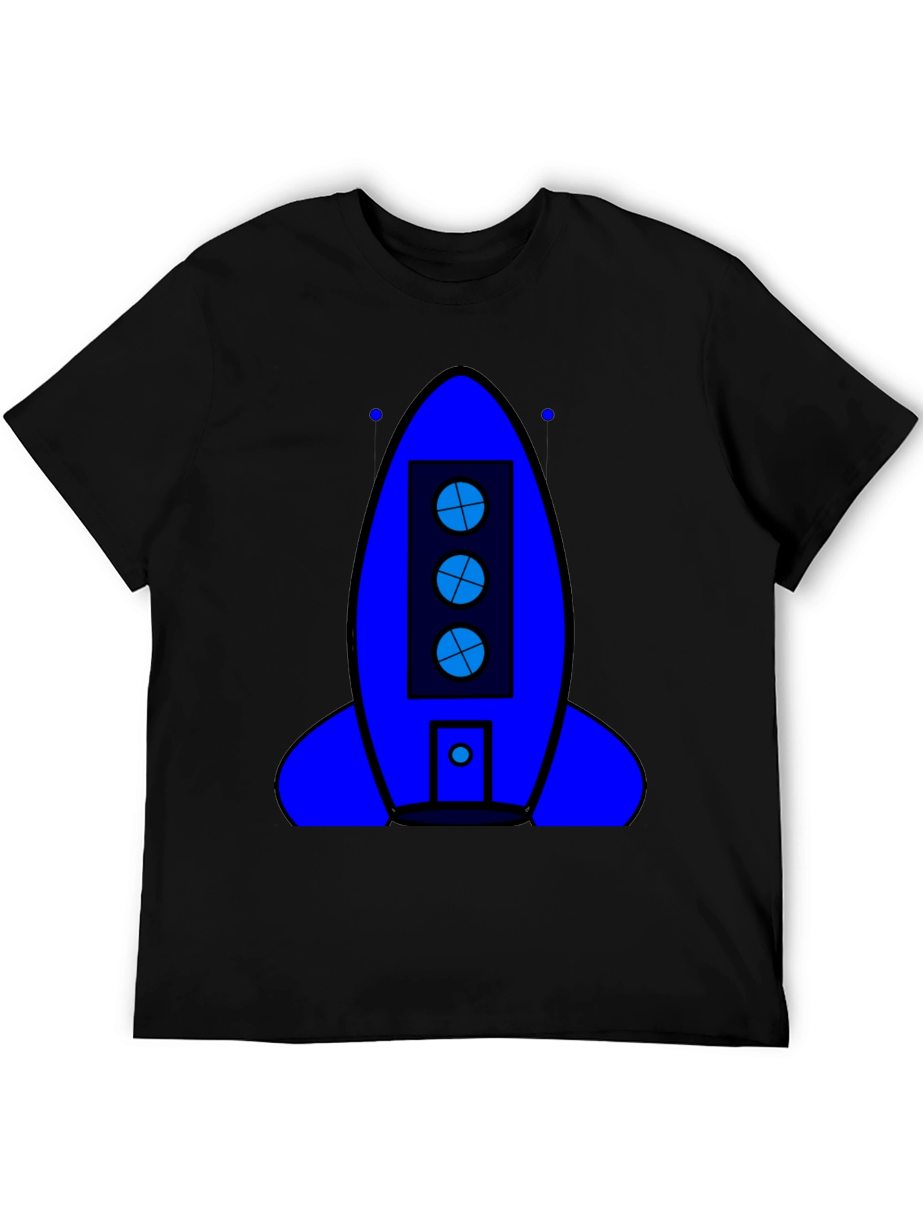 Rocket Ship Graphic T-Shirt - Outer Space Theme