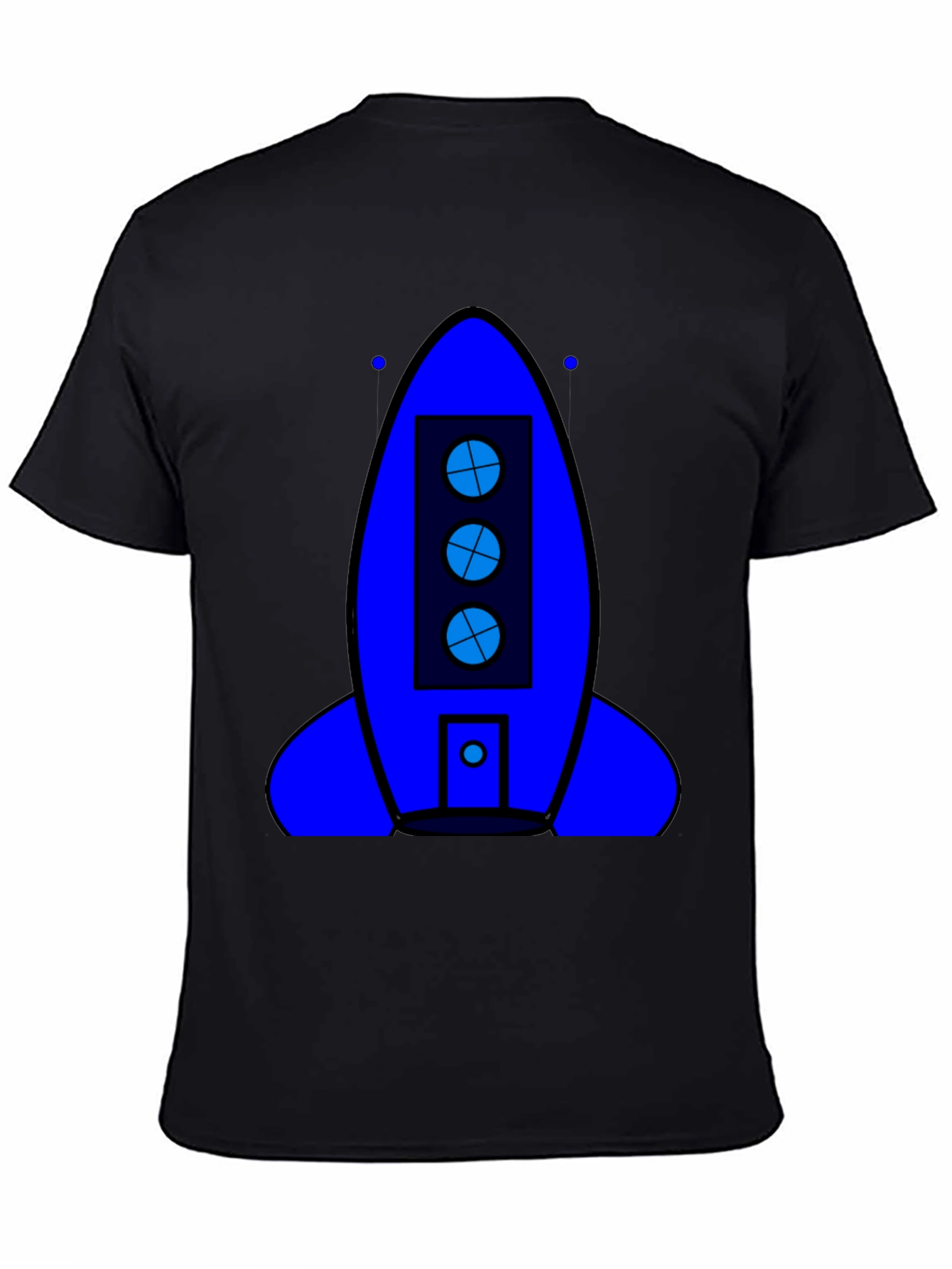 Rocket Ship Graphic T-Shirt - Outer Space Theme
