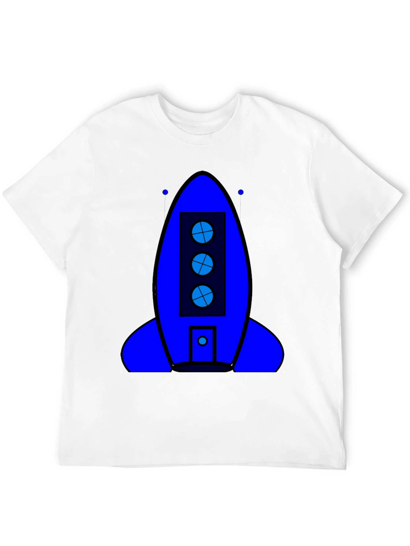 Rocket Ship Graphic T-Shirt - Outer Space Theme