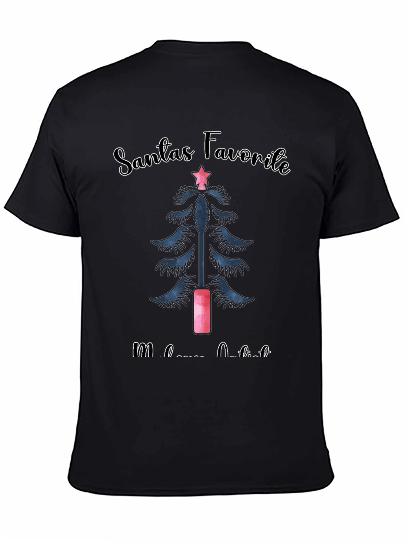 Santas Favorite Mascara Artist Christmas T-Shirt