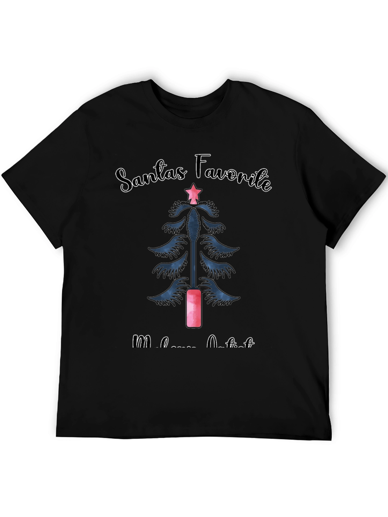Santas Favorite Mascara Artist Christmas T-Shirt