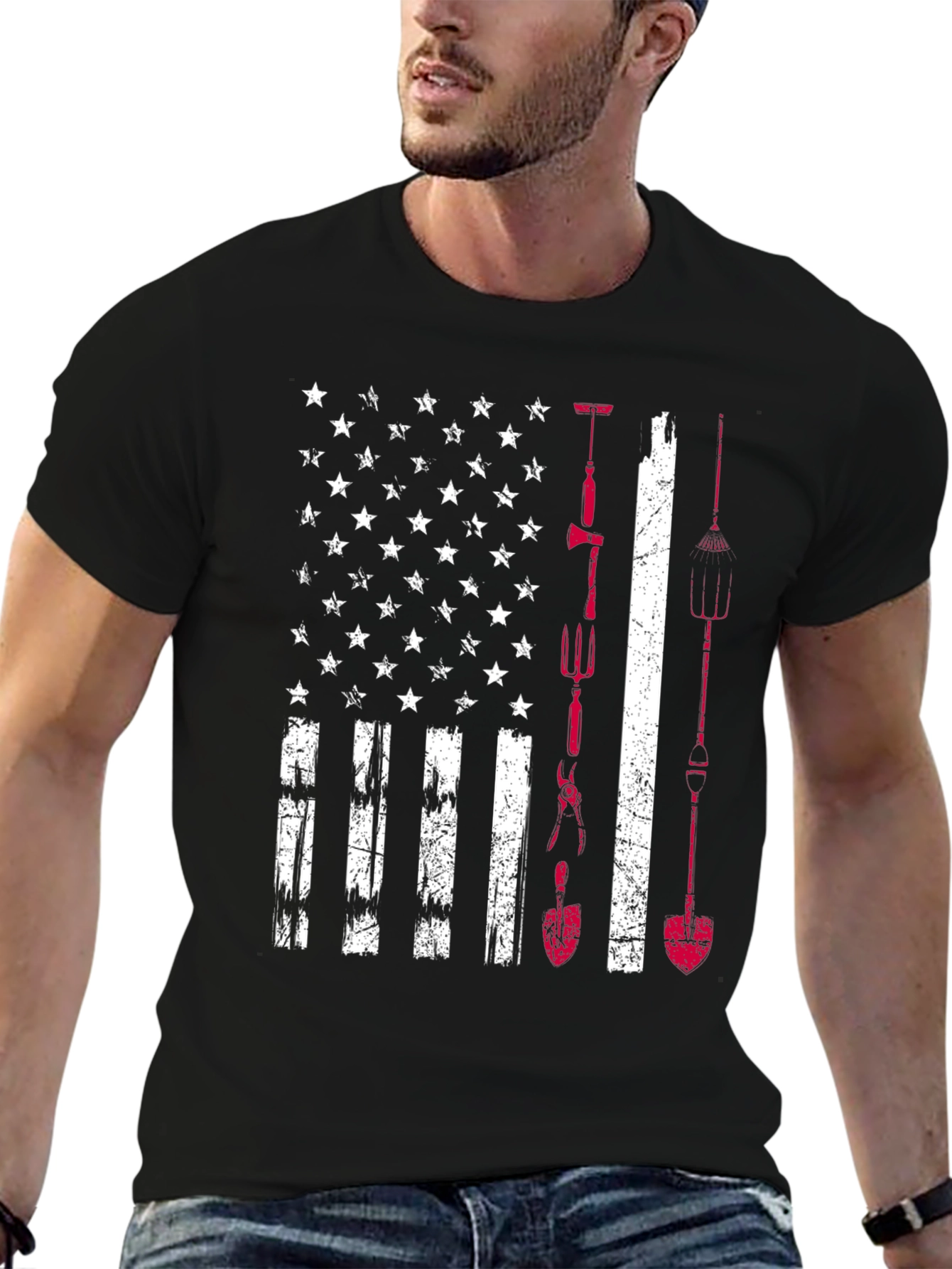 Gardener American Flag T-Shirt