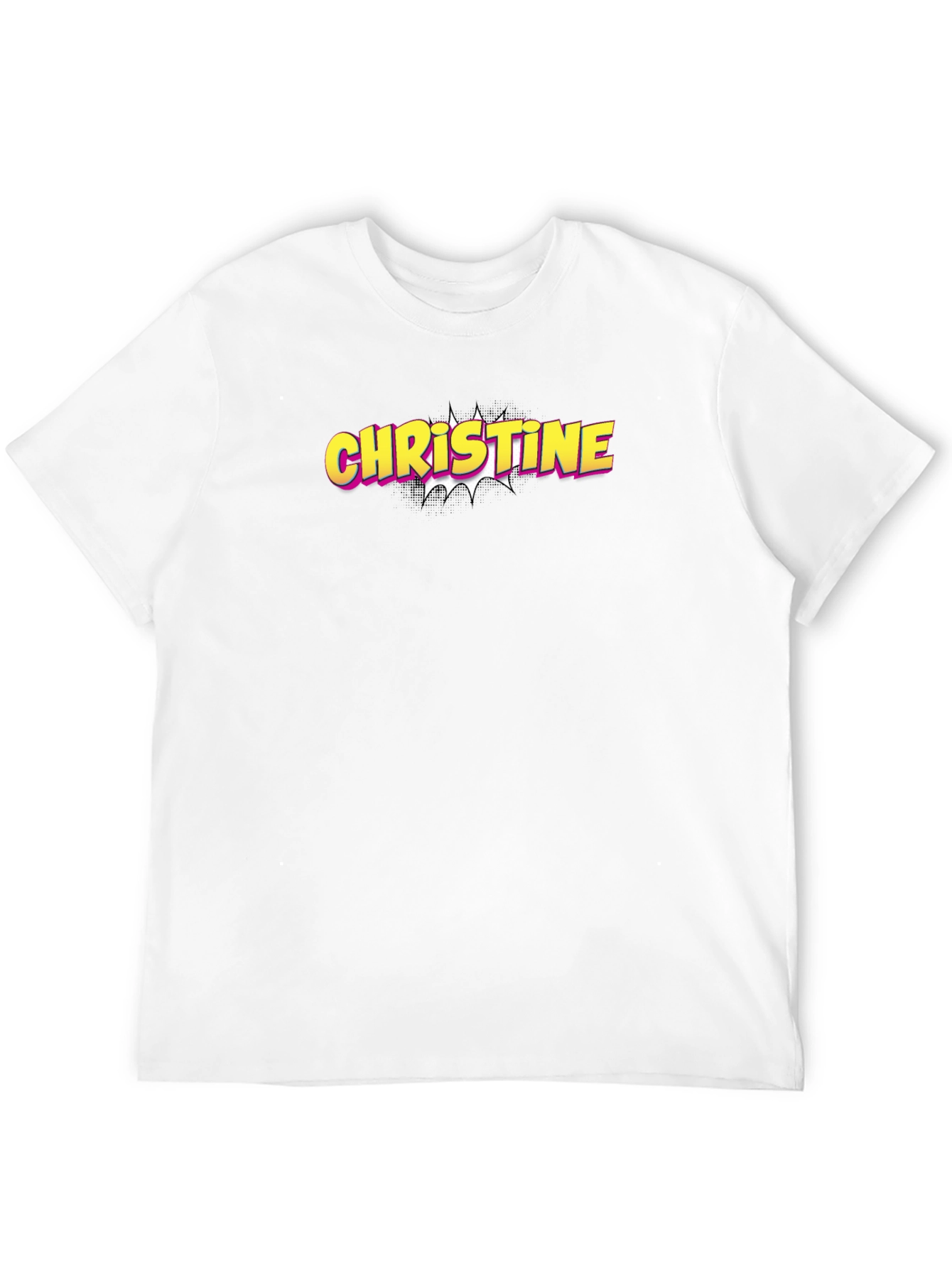 Christine Name Pop Art Style T-Shirt