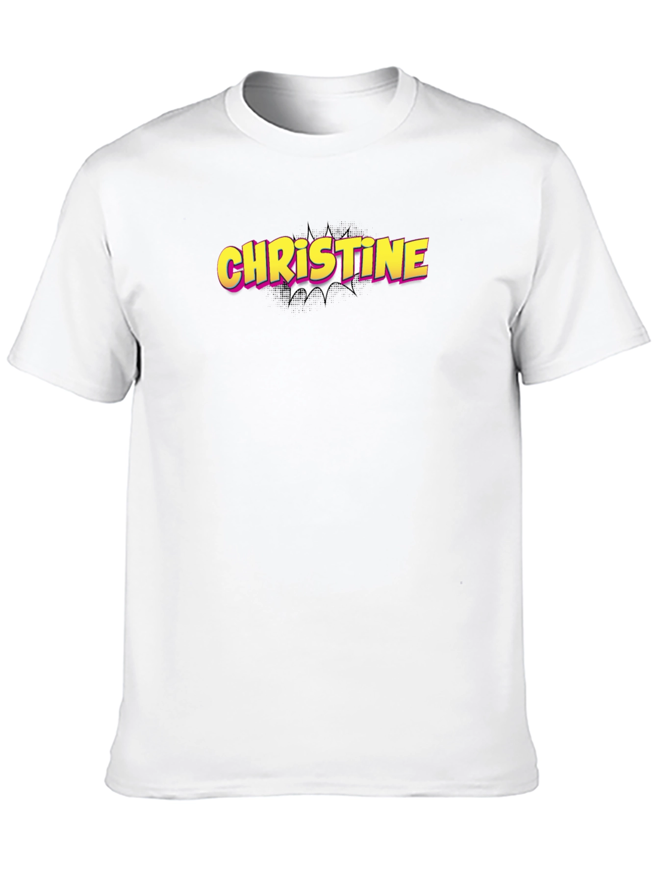 Christine Name Pop Art Style T-Shirt