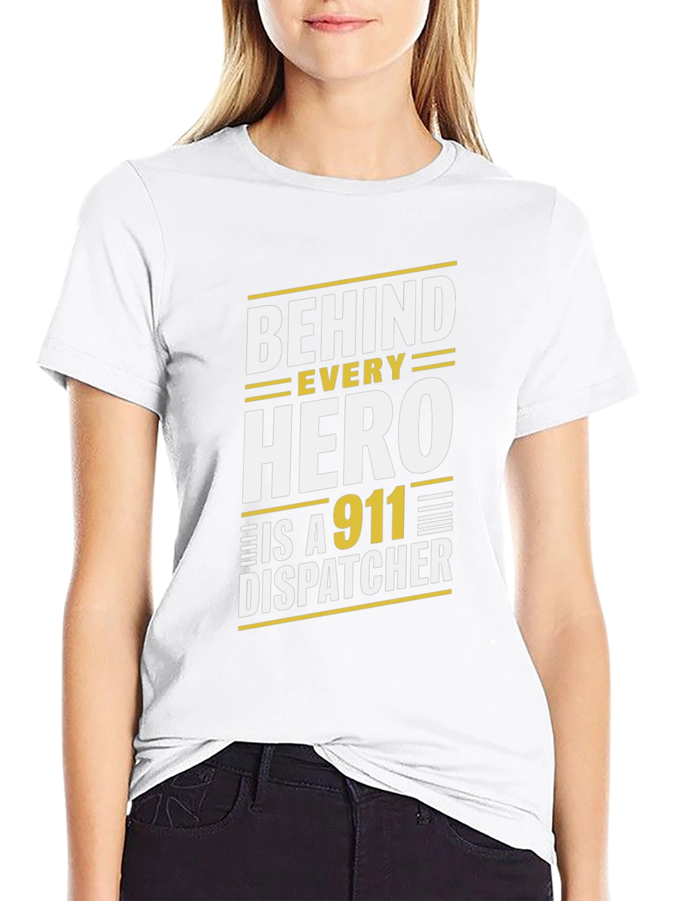 911 Dispatcher Hero T-Shirt - Black