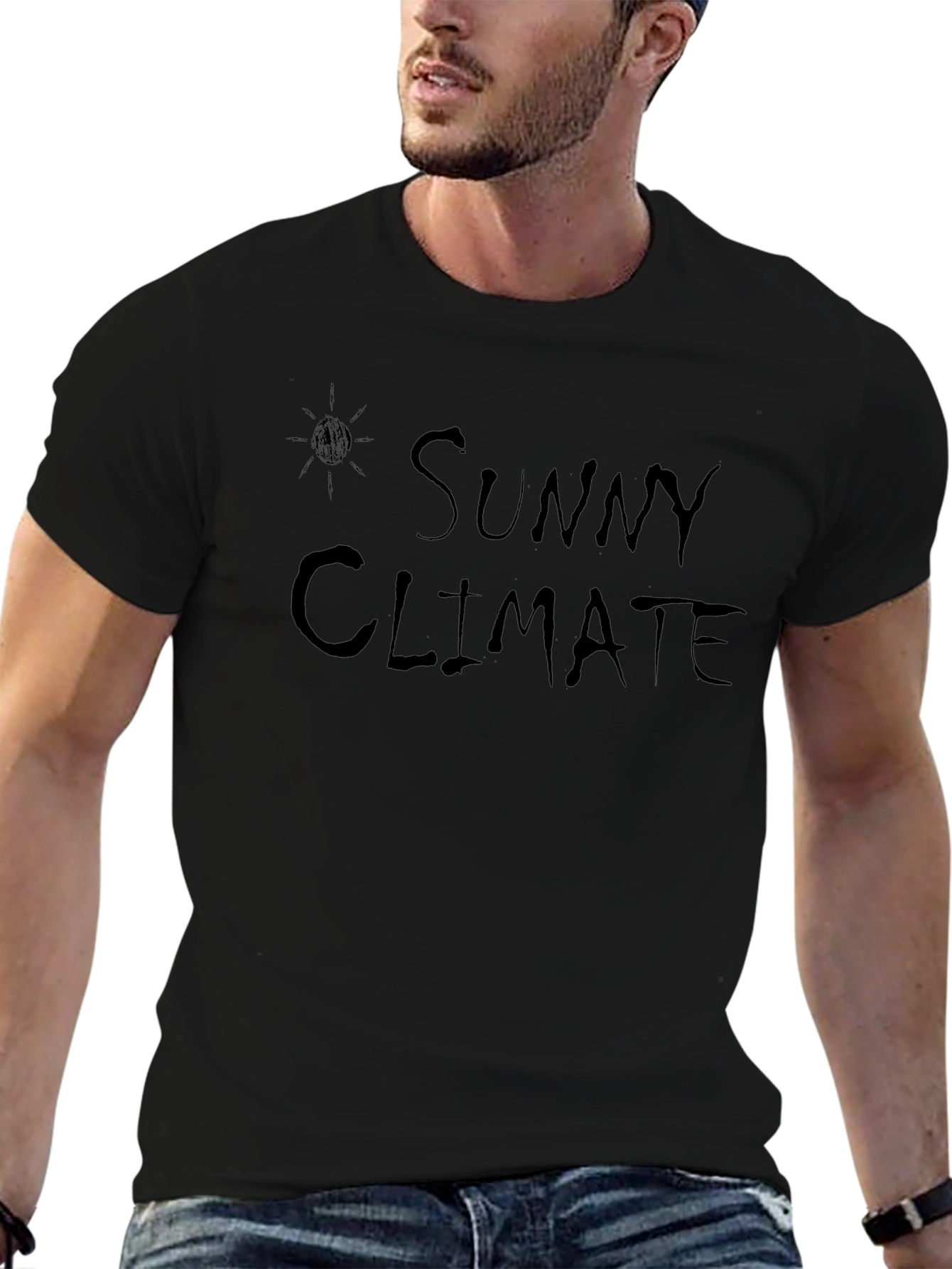 Sunny Climate Graphic T-Shirt - Black