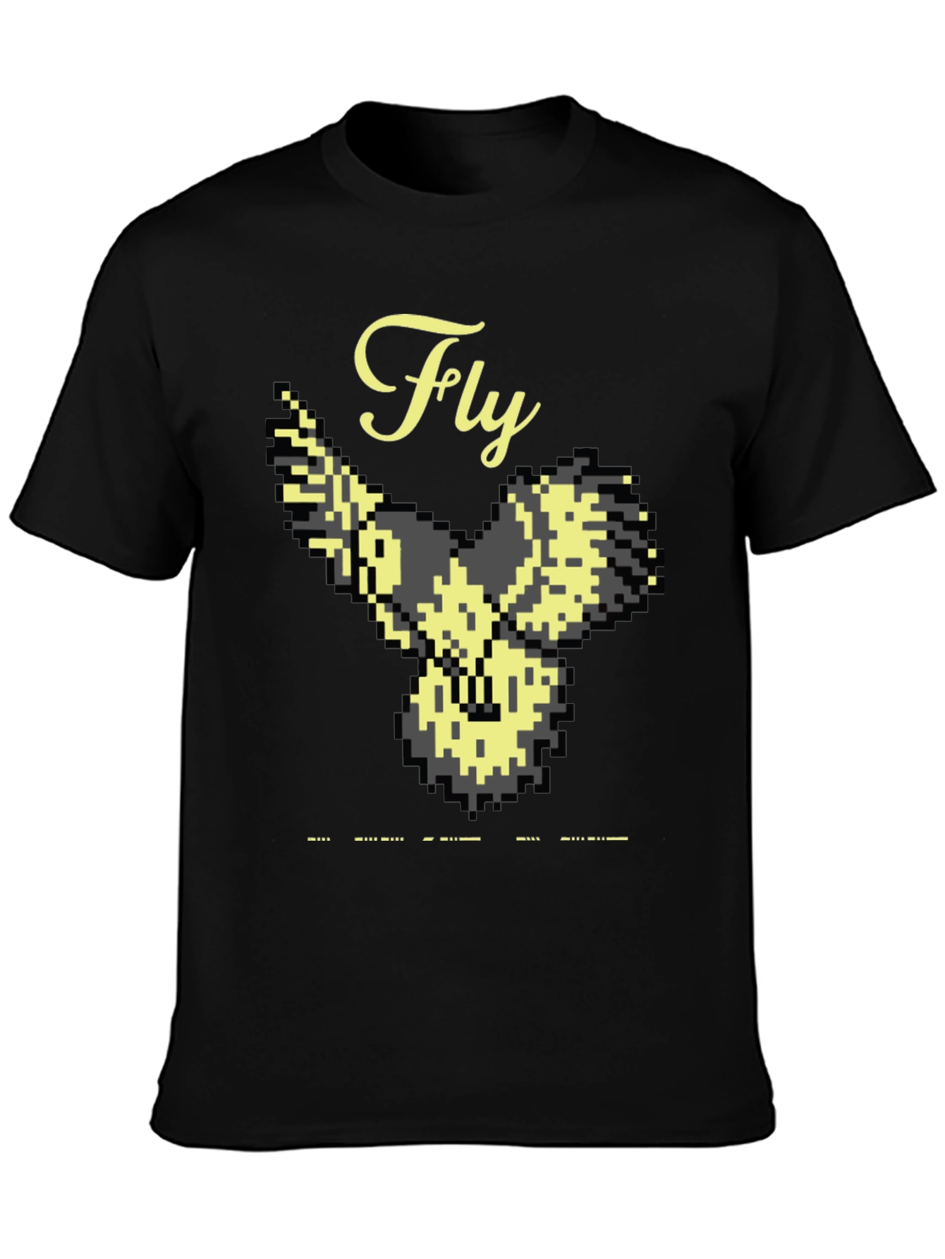 Pixel Art Bird Fly T-Shirt