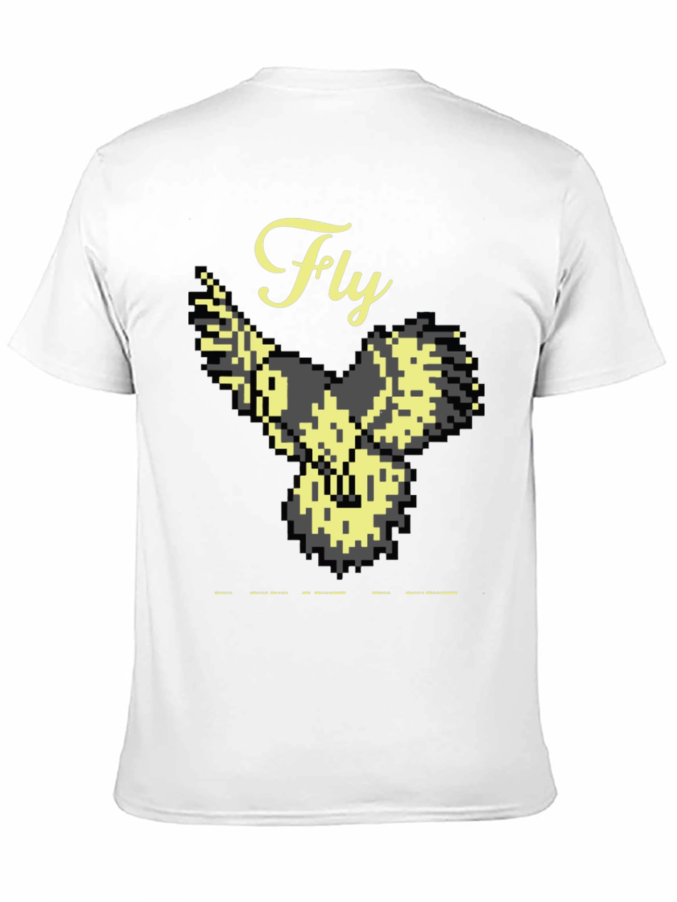 Pixel Art Bird Fly T-Shirt