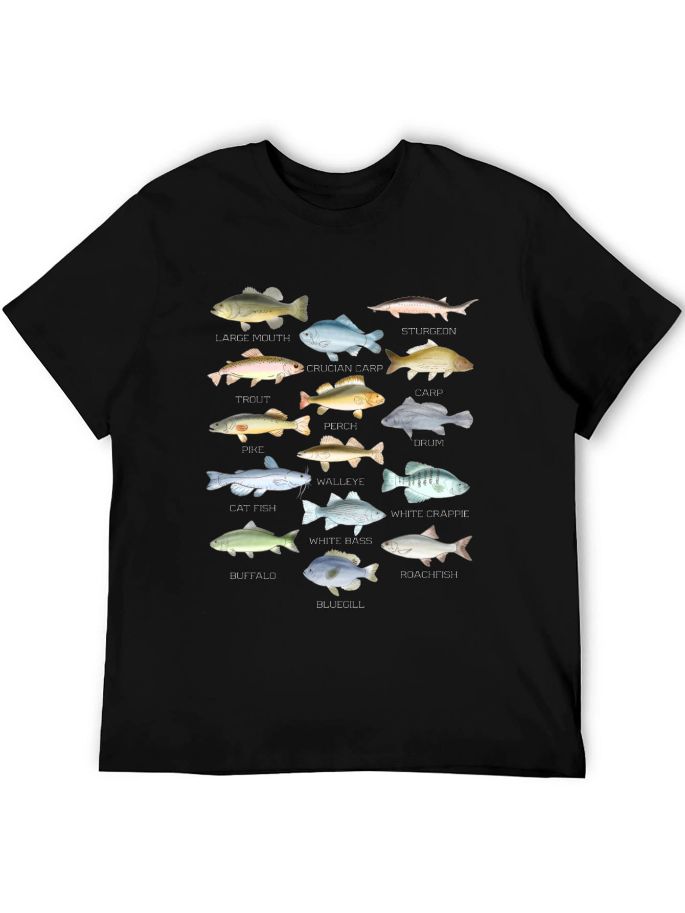 Fish Species Graphic T-Shirt