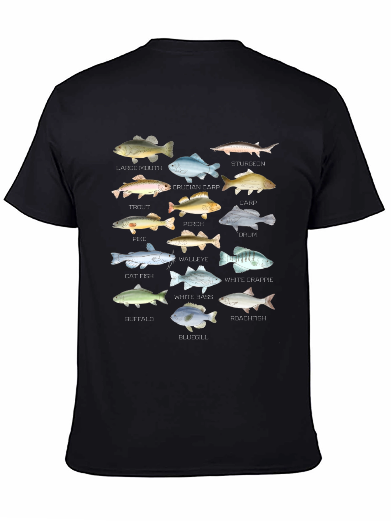 Fish Species Graphic T-Shirt