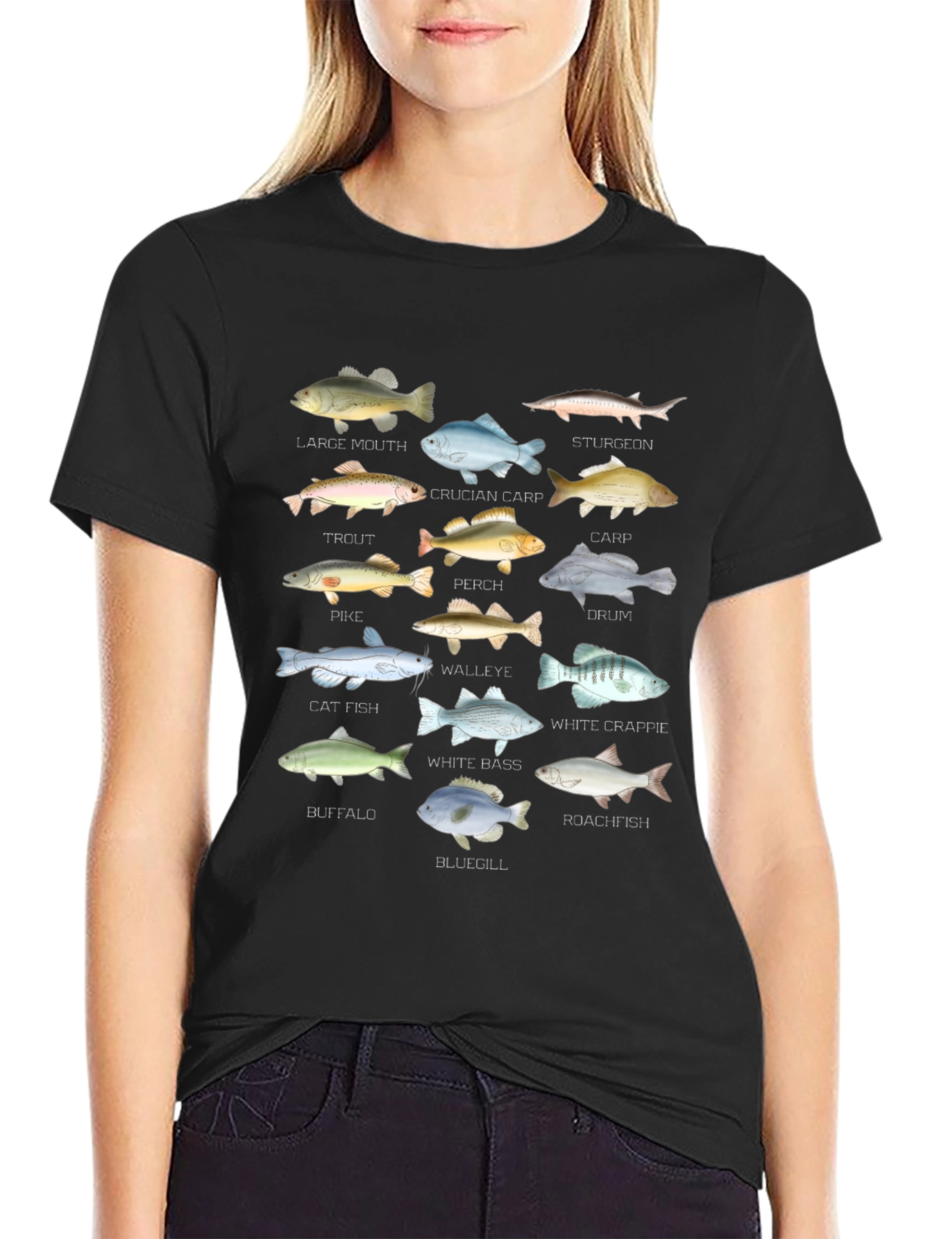 Fish Species Graphic T-Shirt