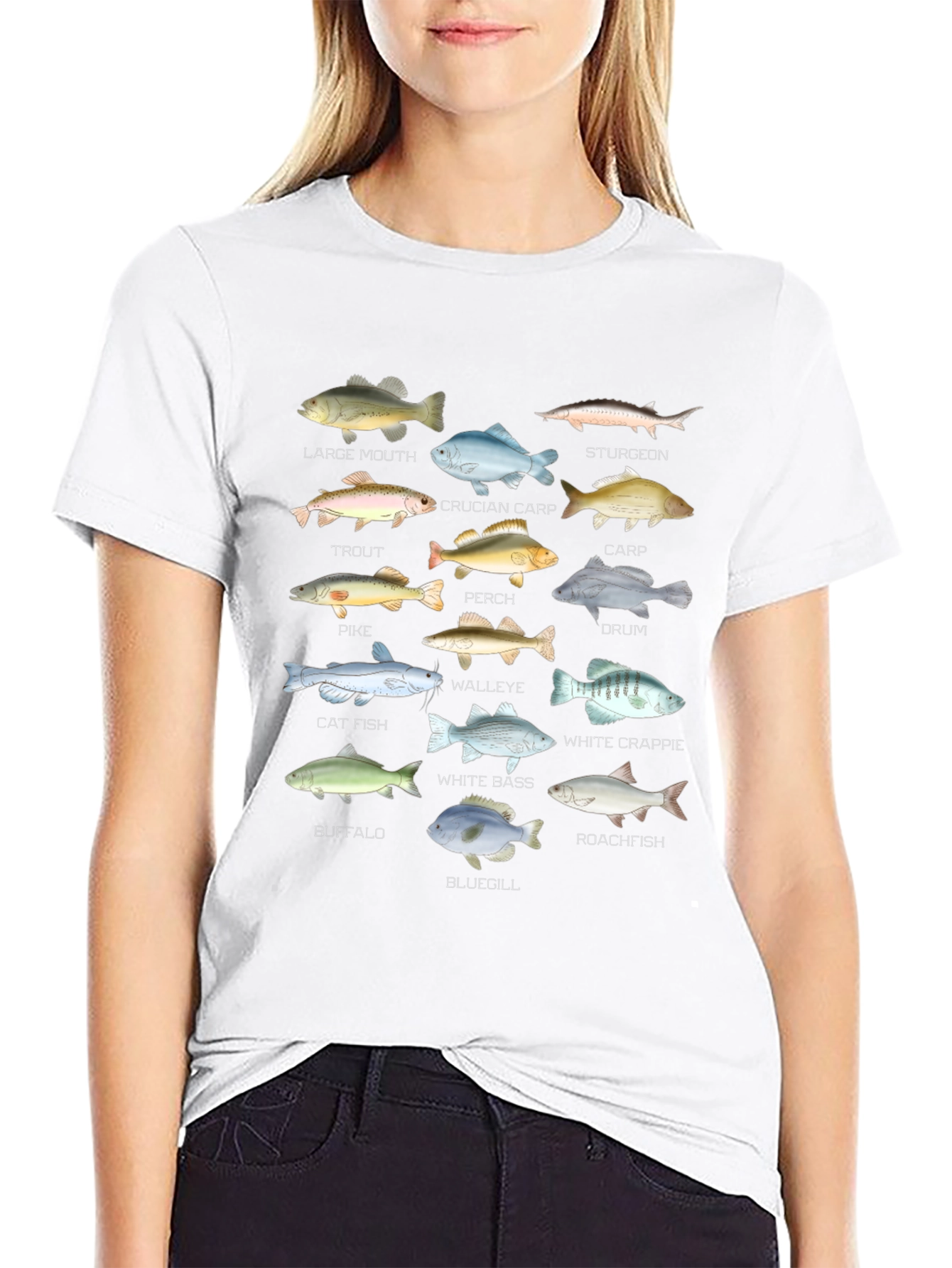 Fish Species Graphic T-Shirt