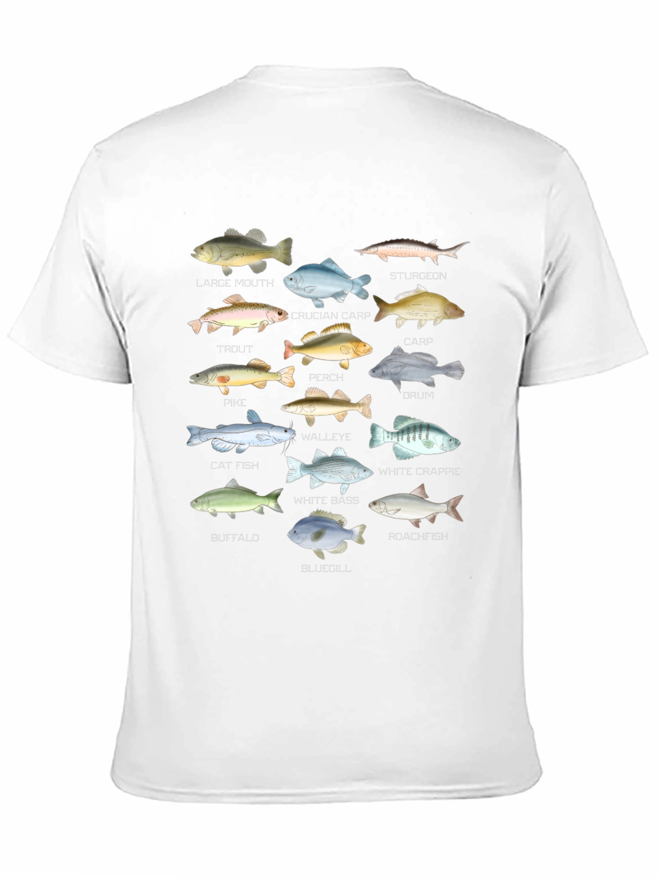 Fish Species Graphic T-Shirt
