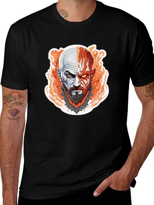 Kratos God of War Graphic T-Shirt - Black