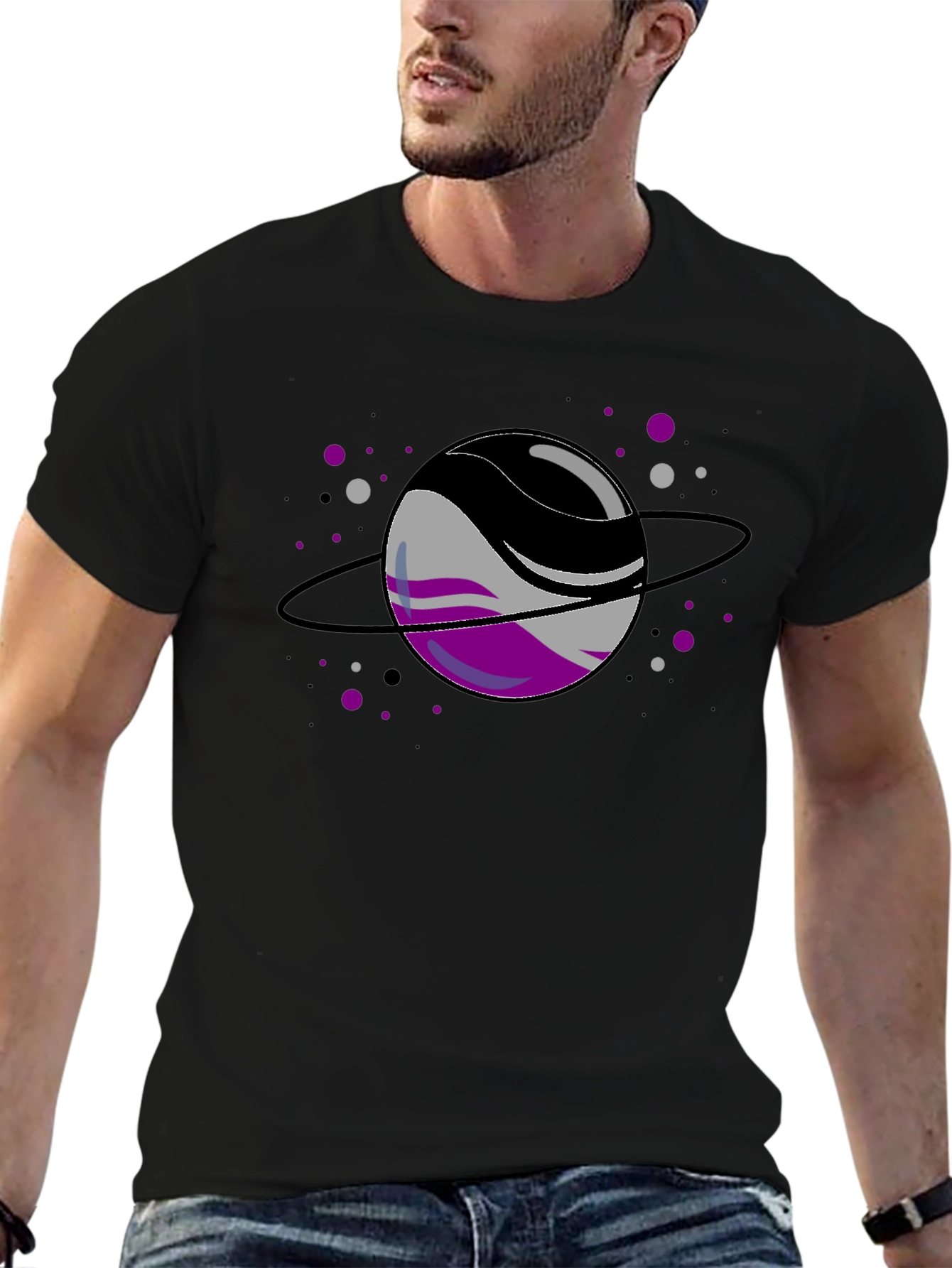 Asexual Pride Planet T-Shirt
