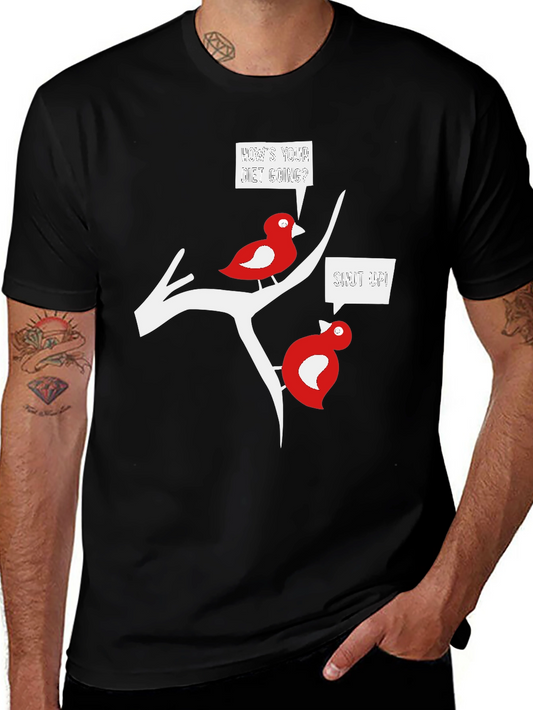 Funny Bird Diet T-Shirt - Black