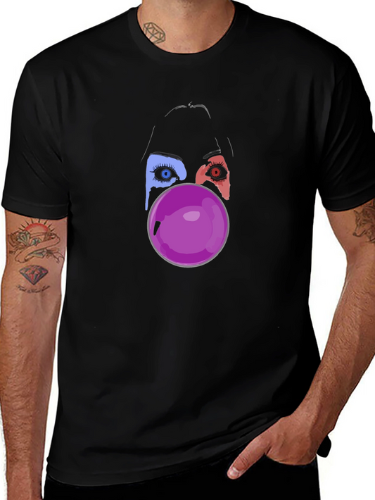 Eye See You Bubble Gum Black Tee