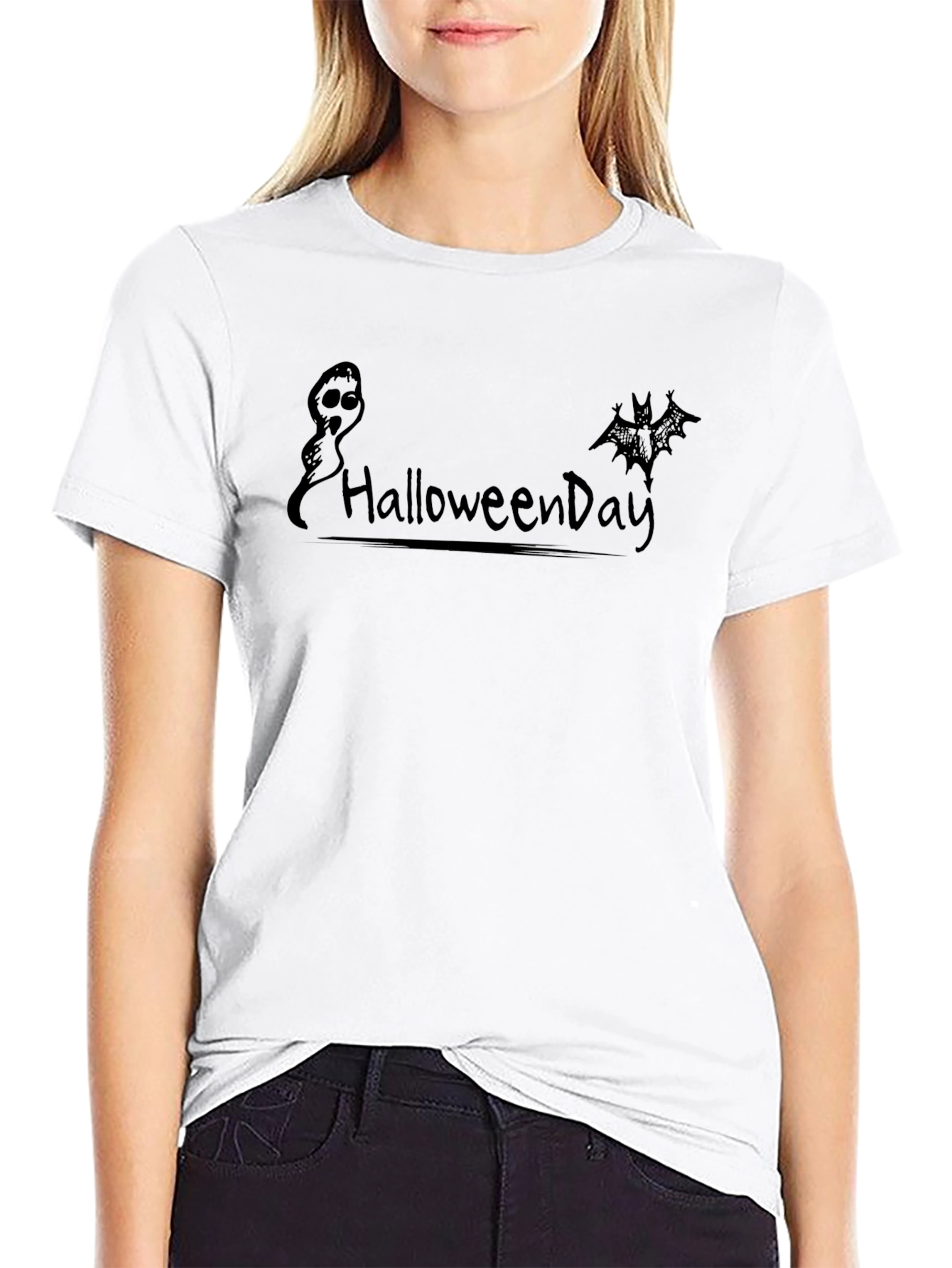 HalloweenDay Black Graphic T-Shirt