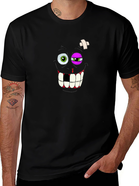 Funny Beaten Up Face Graphic T-Shirt