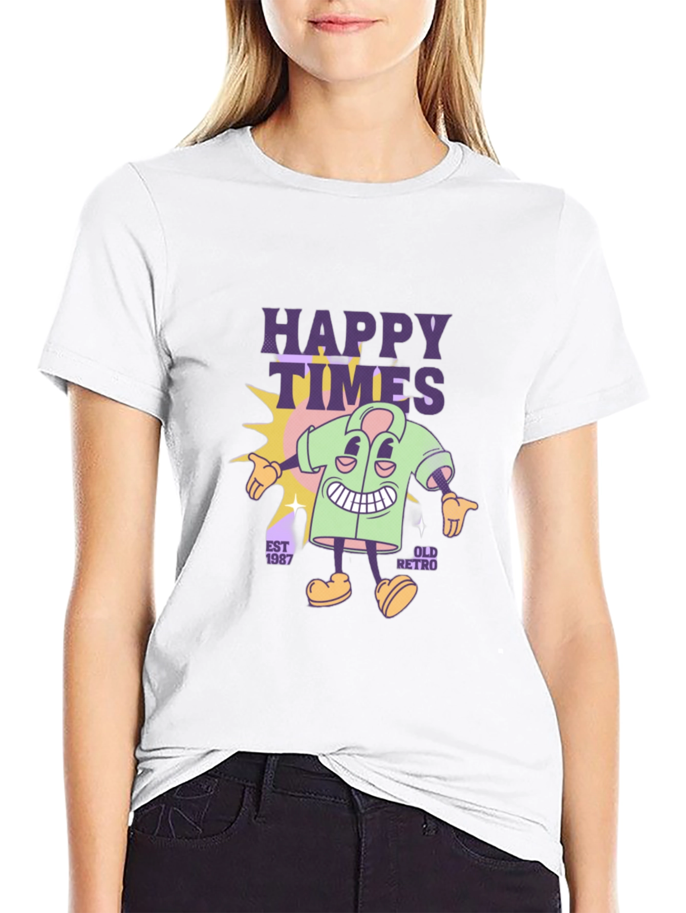 Happy Times Retro Graphic Tee