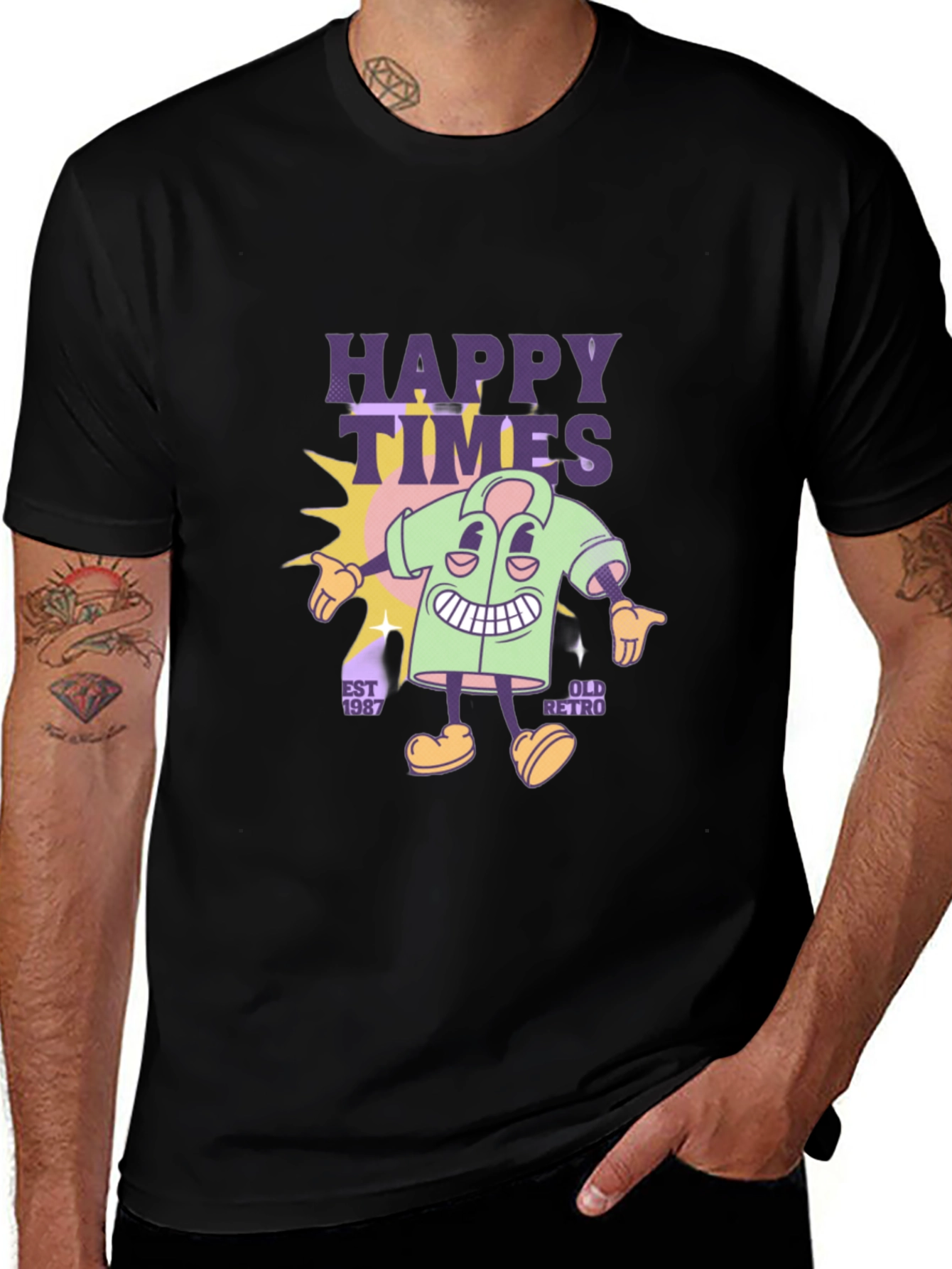 Happy Times Retro Graphic Tee