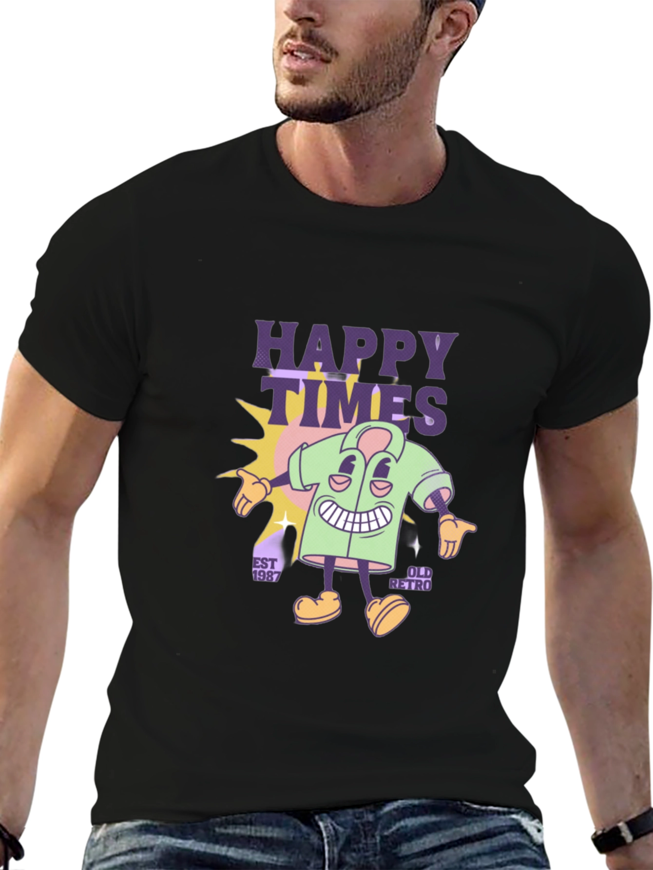 Happy Times Retro Graphic Tee