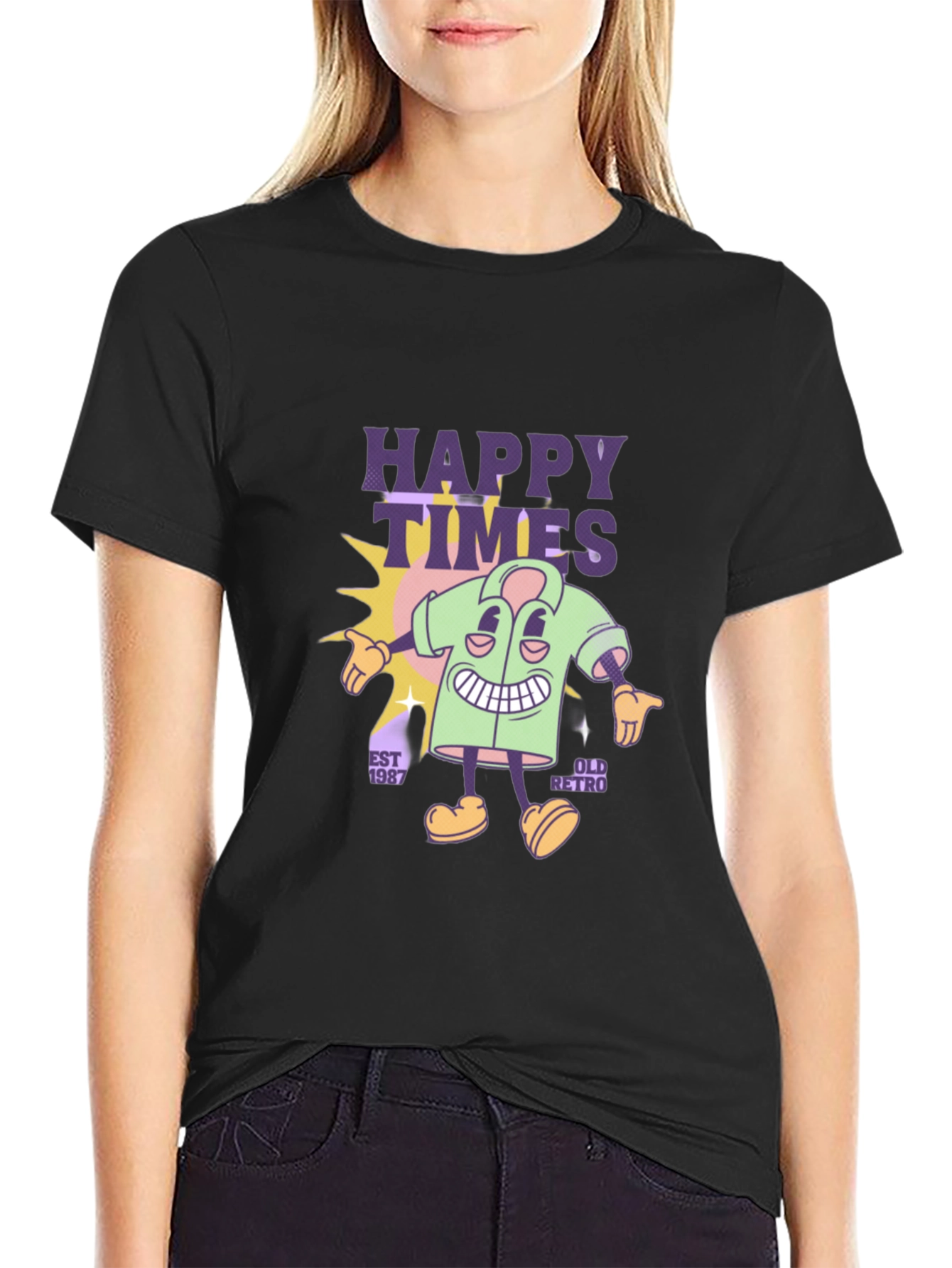 Happy Times Retro Graphic Tee