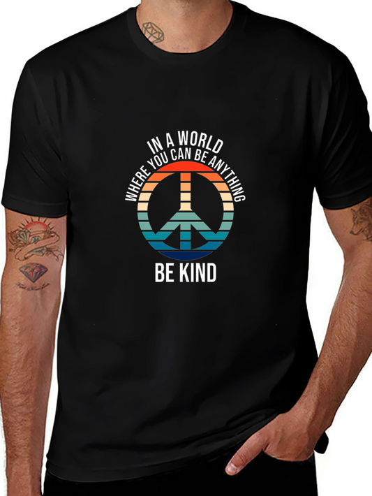 Be Kind Peace Sign T-Shirt