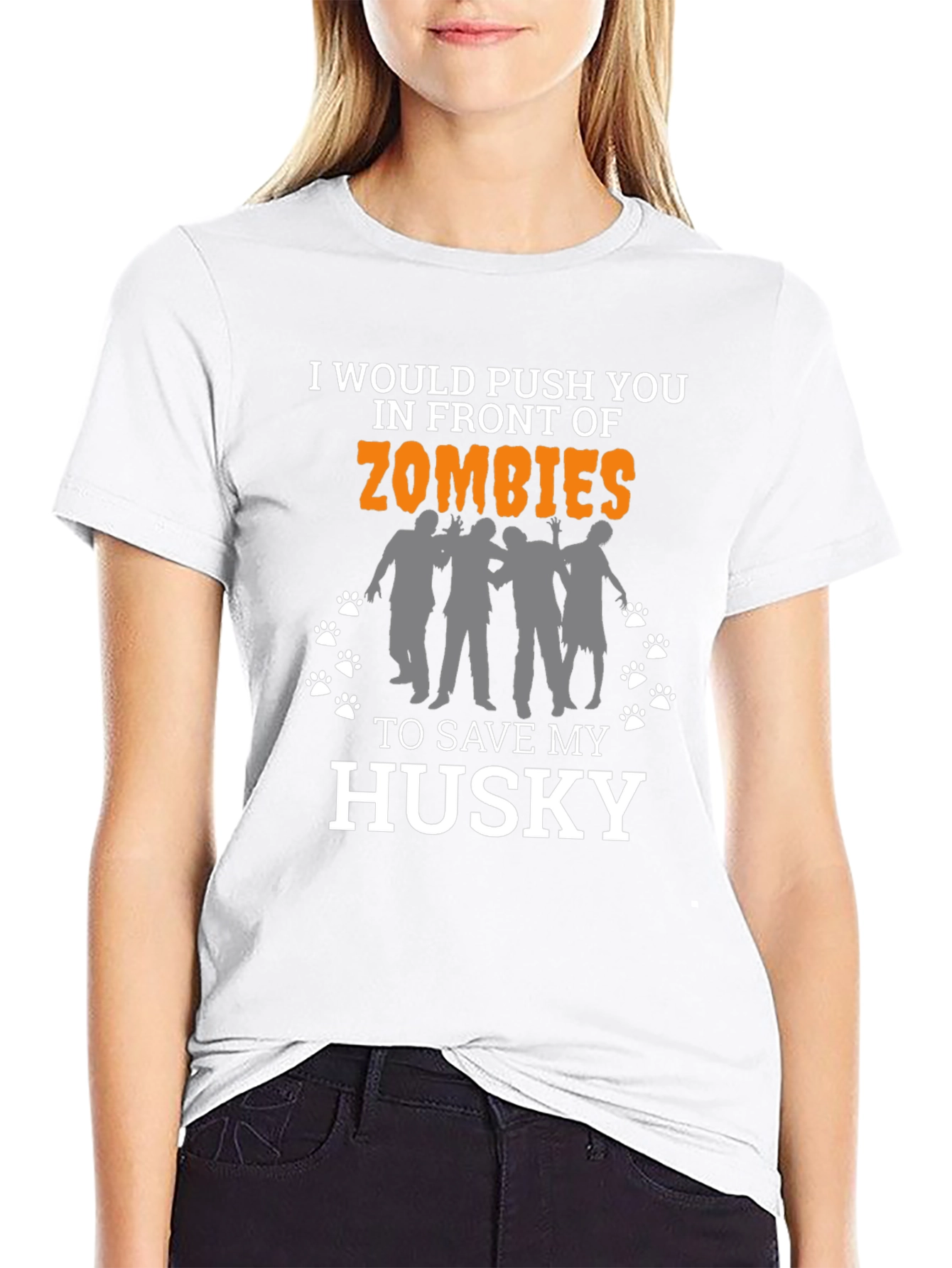 Zombie Husky Lover T-Shirt