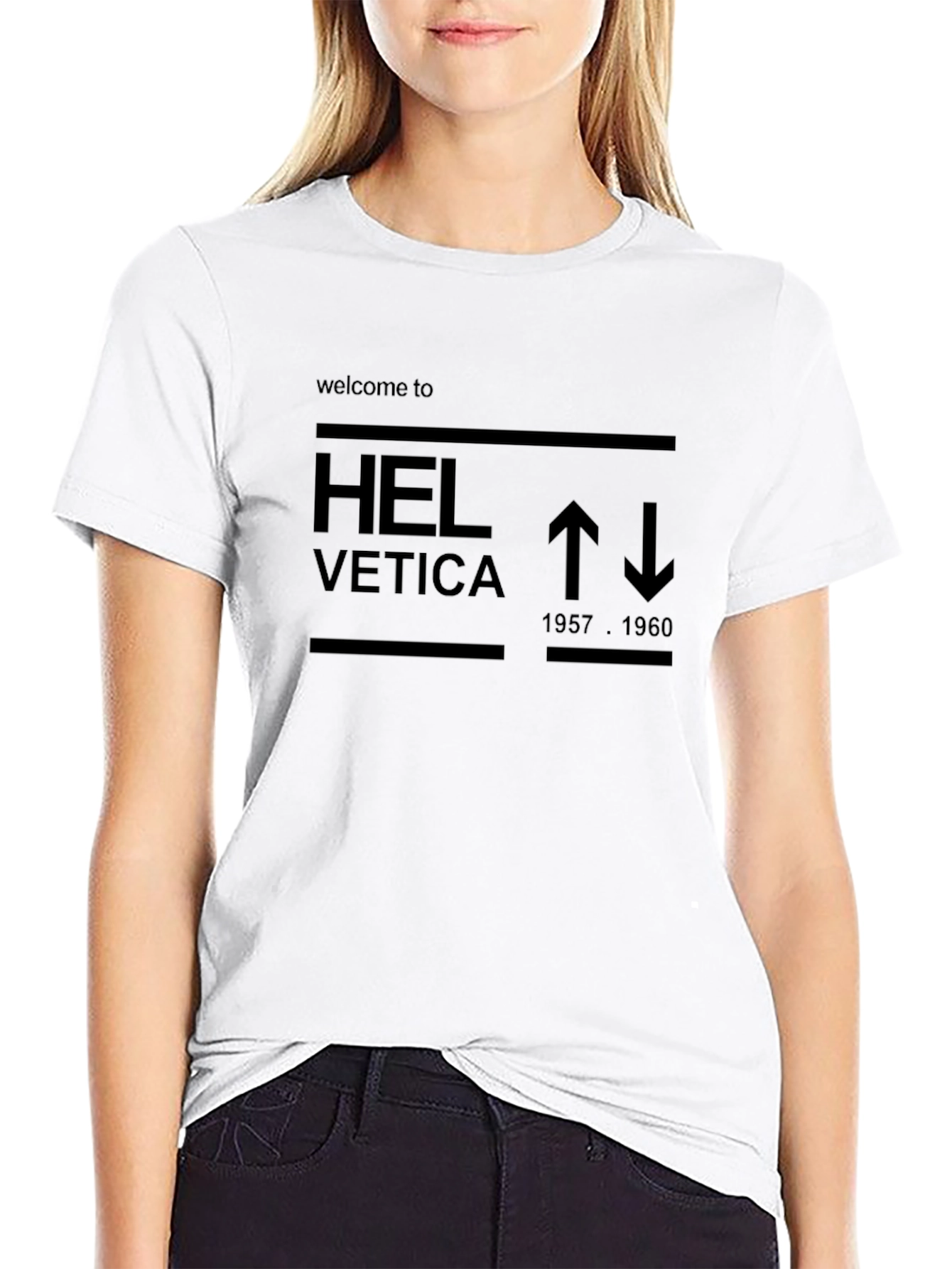 Helvetica Inspired Graphic Tee