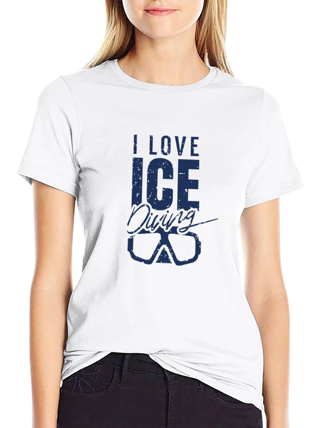 I Love Ice Diving T-Shirt - Dive into Style!
