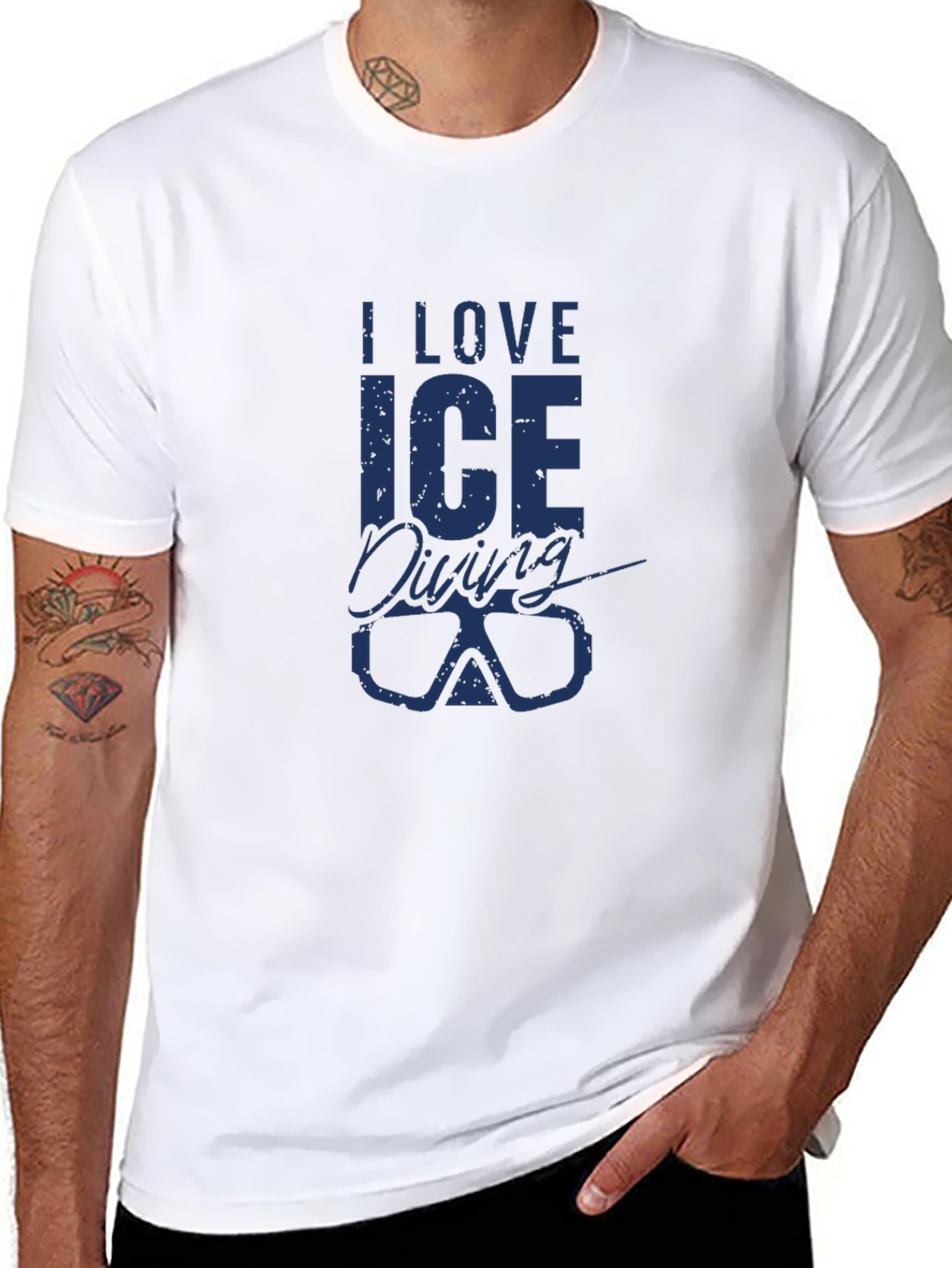 I Love Ice Diving T-Shirt - Dive into Style!