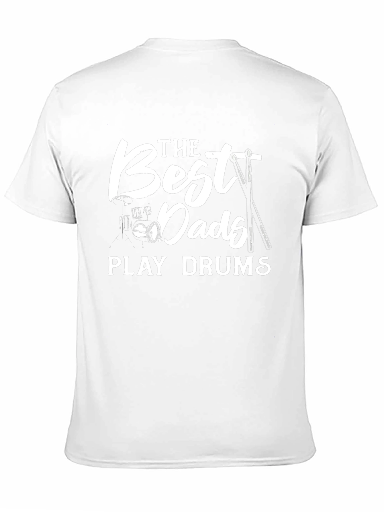 Best Dads Play Drums Black Graphic Tee