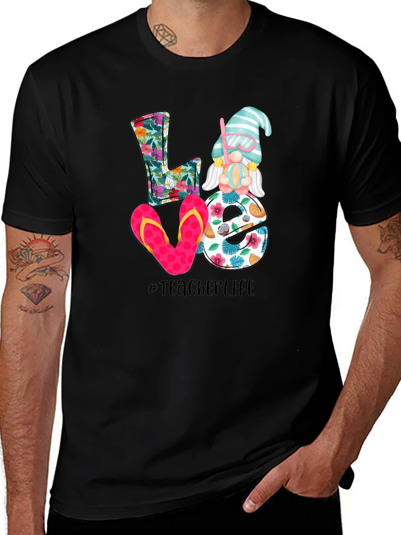 Teacher Life Summer Gnome T-Shirt