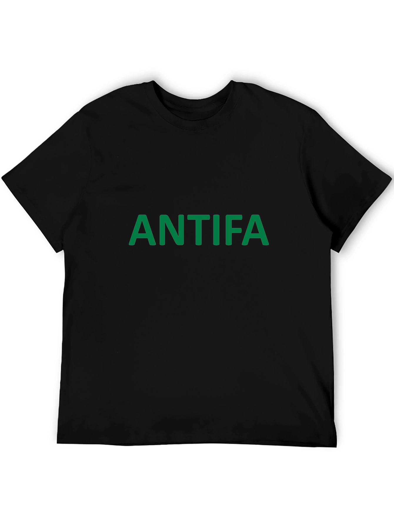 Antifa Graphic Tee - Black Cotton T-Shirt