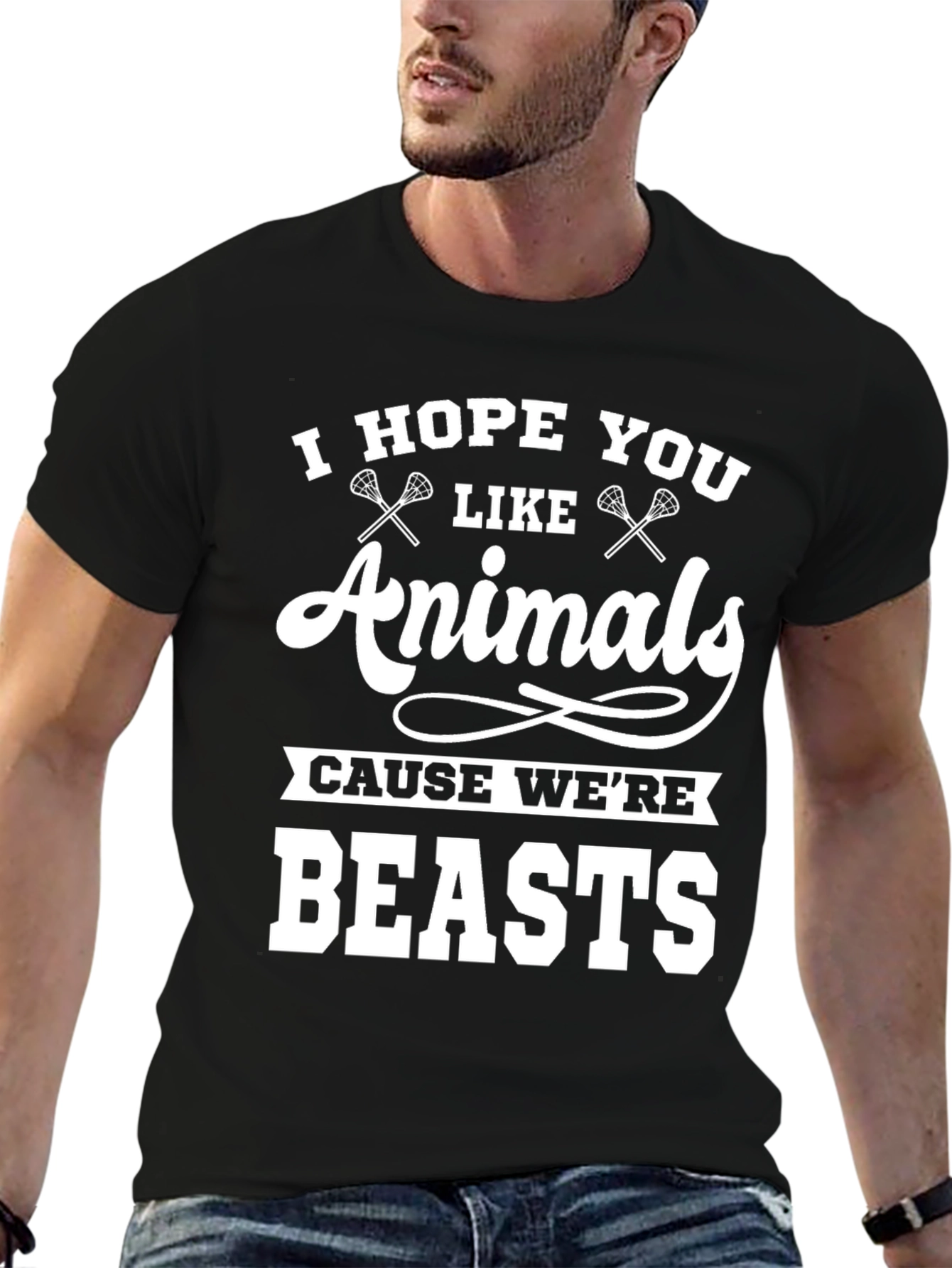 I Hope You Like Animals Lacrosse Graphic Tee