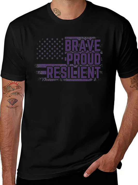 Brave Proud Resilient Graphic T-Shirt