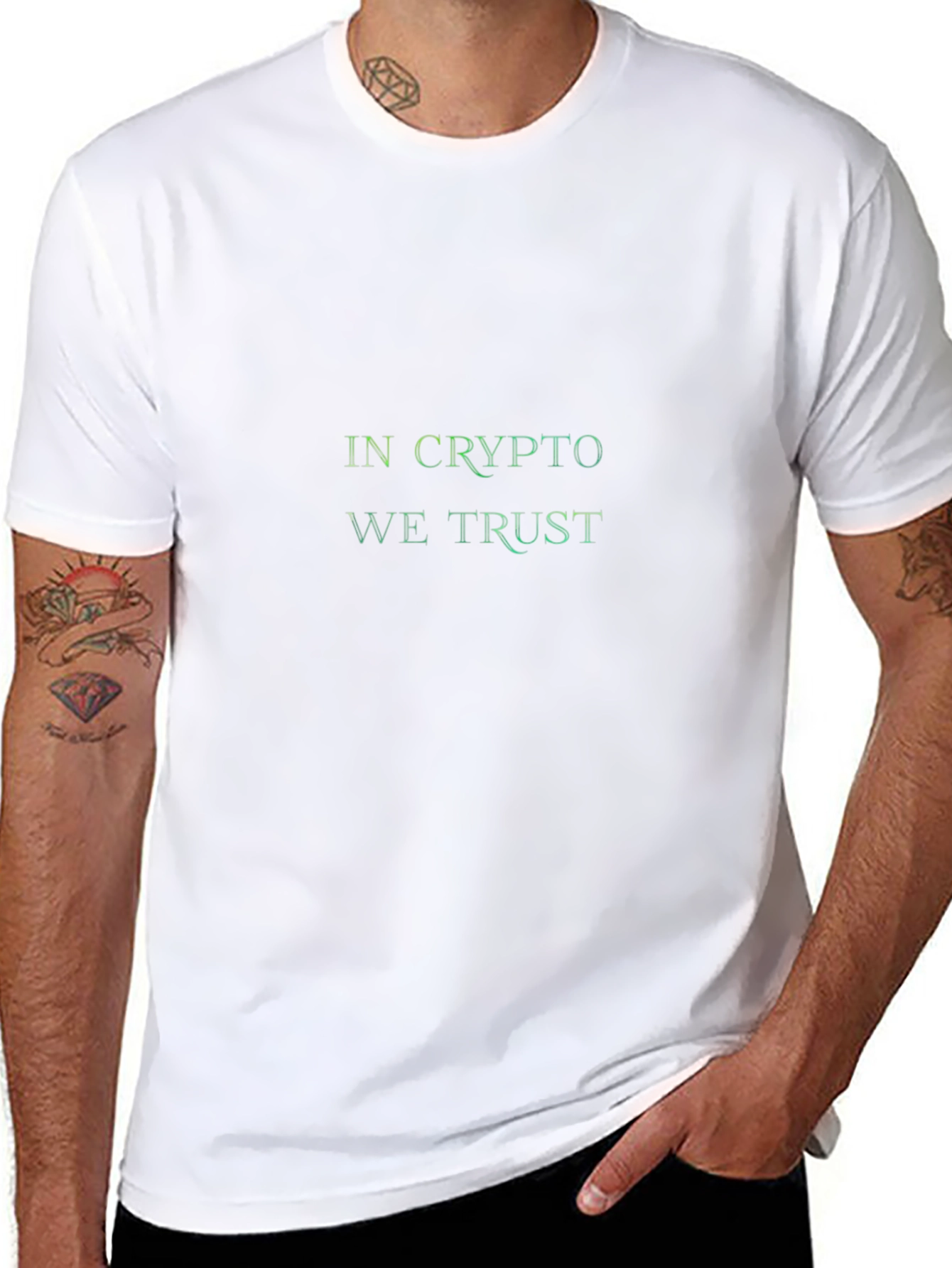 In Crypto We Trust T-Shirt - Black Relaxed Fit