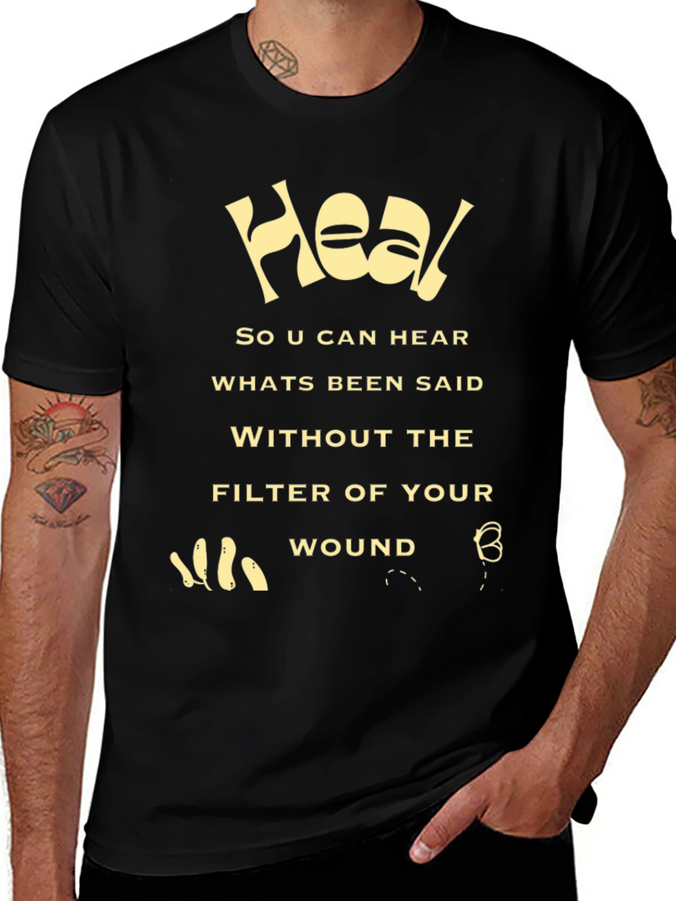 Heal Graphic Tee - Motivational Message Shirt