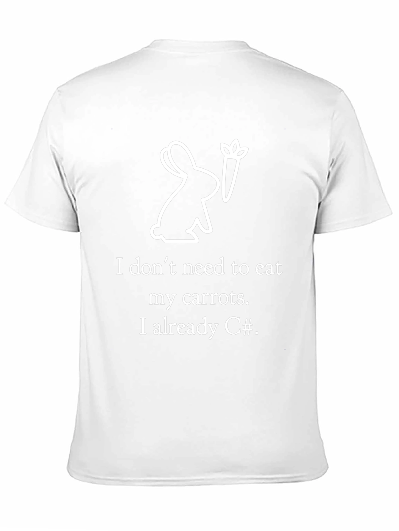 Funny C# Programmer Rabbit Carrot T-Shirt