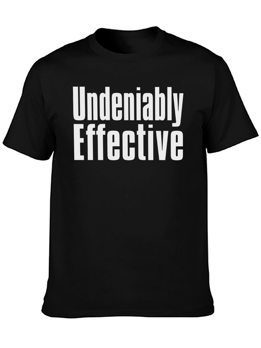 Undeniably Effective Graphic Tee - Black Cotton T-Shirt