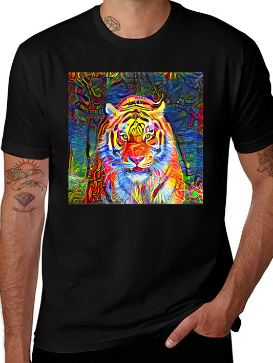 Psychedelic Tiger Graphic T-Shirt