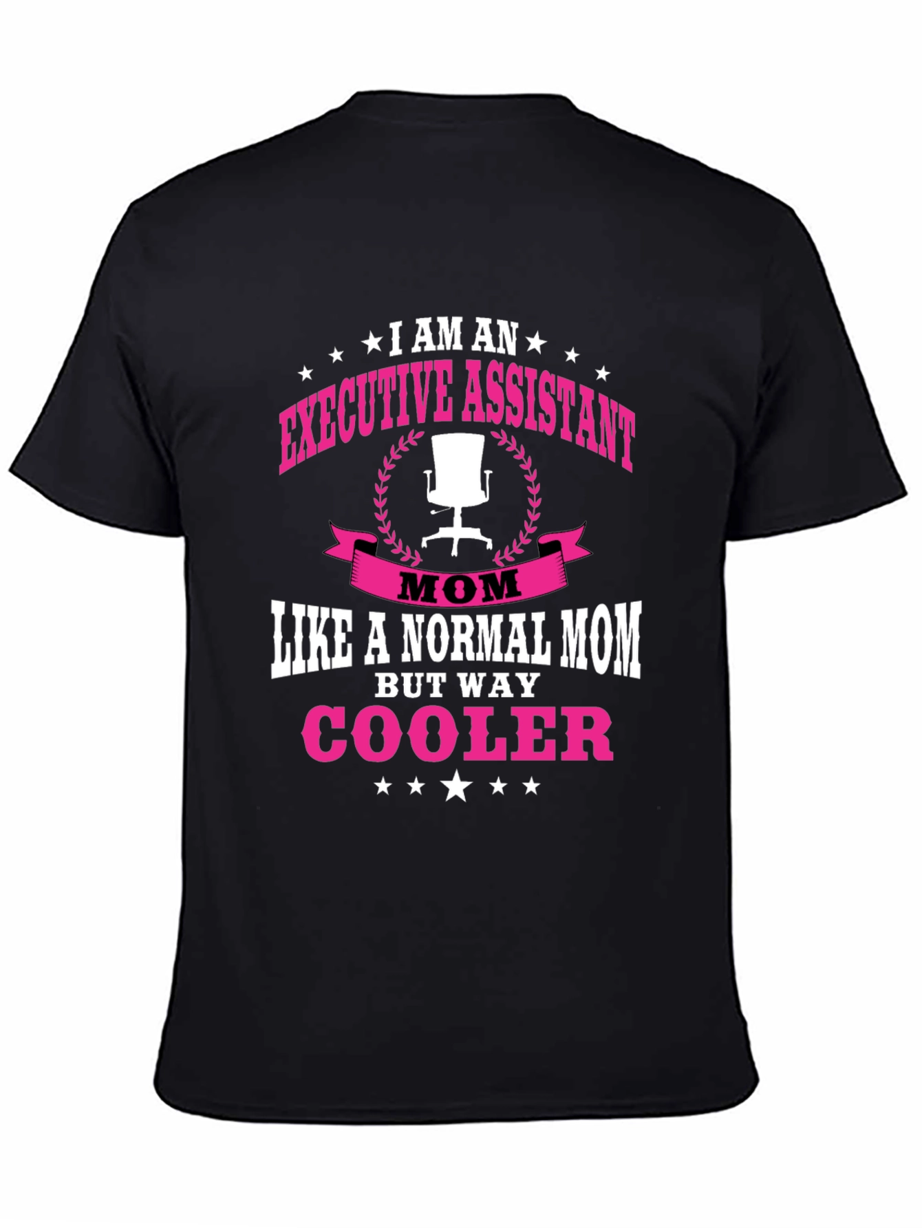 Executive Assistant Mom Black T-Shirt